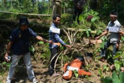 Pengamanan Rekontruksi Kasus Pembunuhan  Sofyan Hadi Super Ketat   